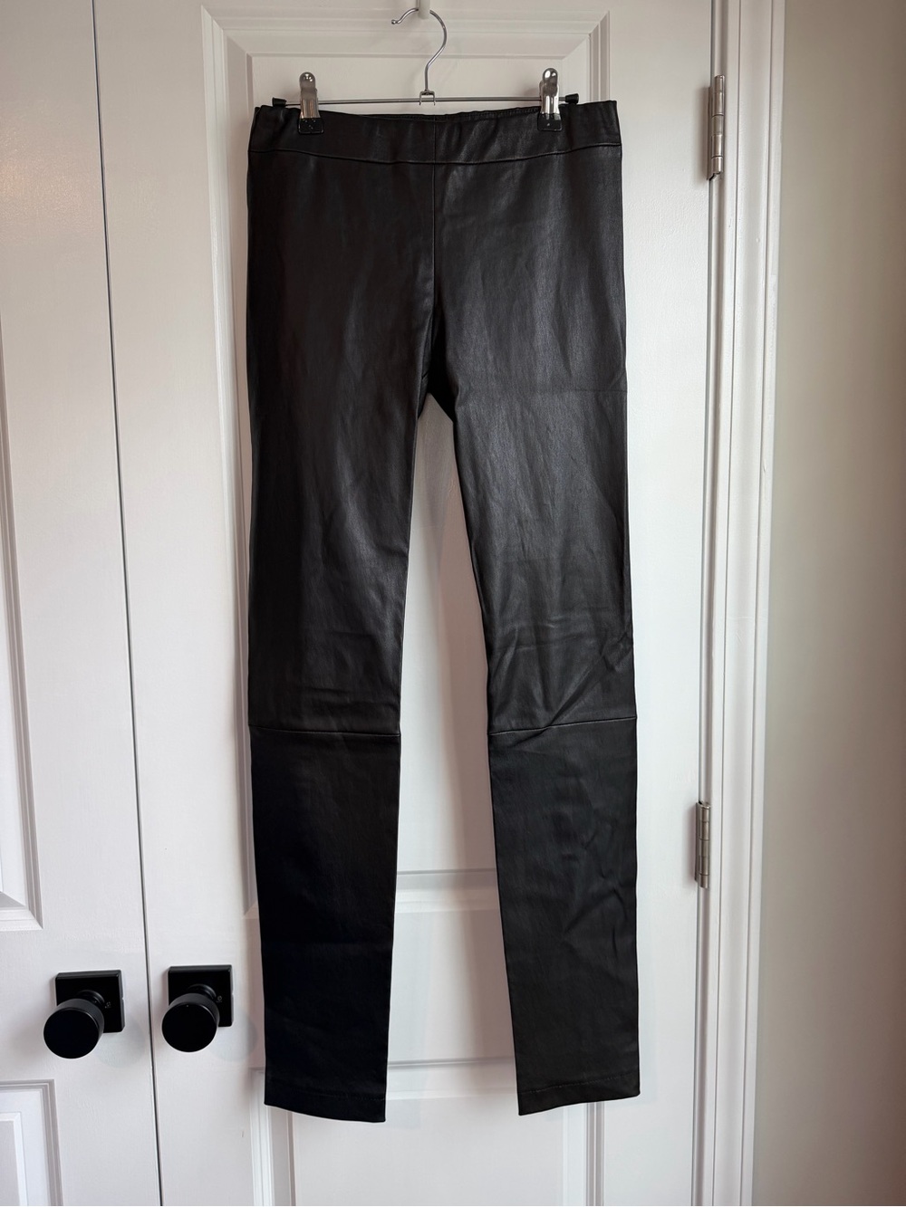THE ROW Women’s Lambskin Moto Leggings Black Size Medium
